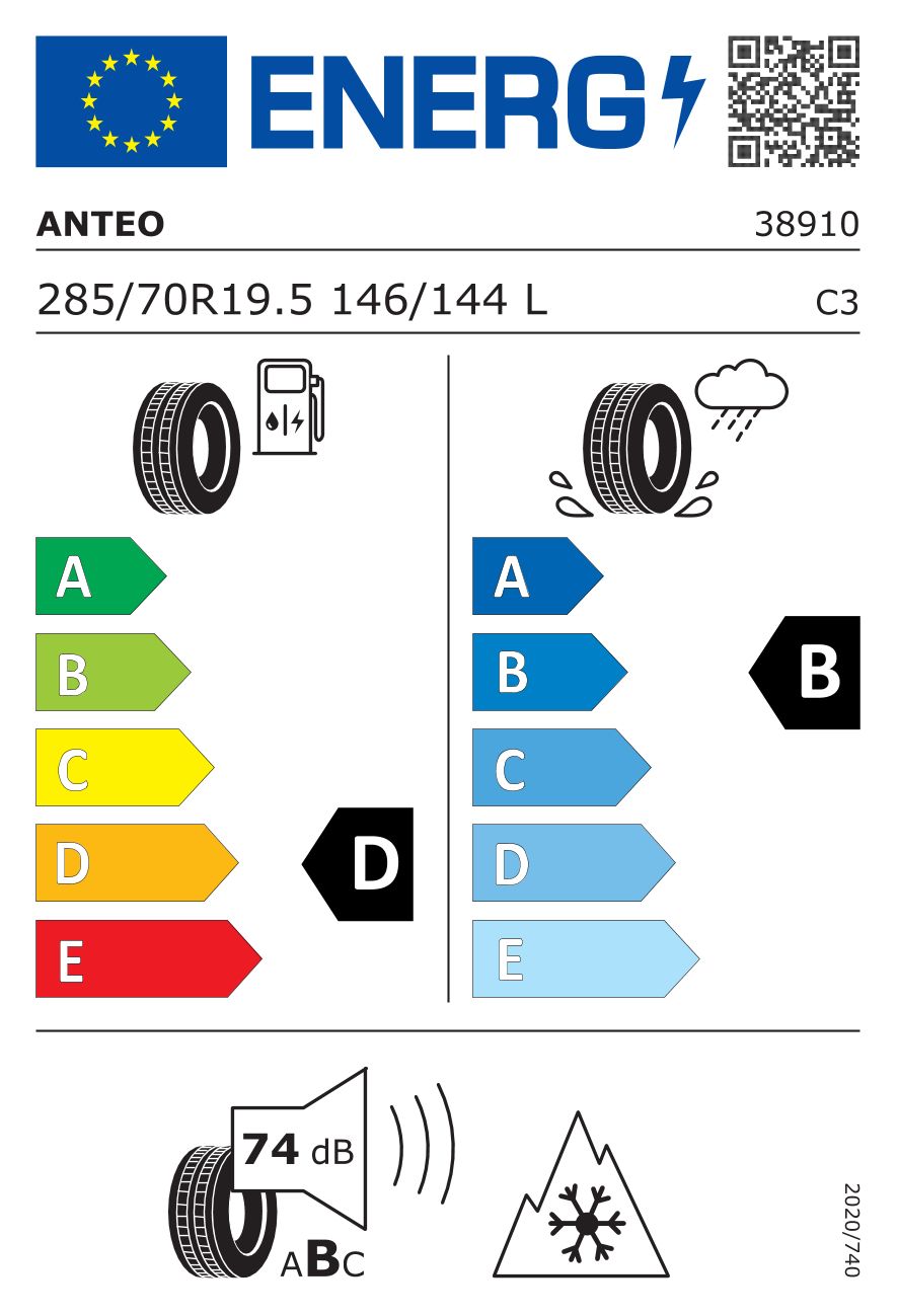 285/70R19.5 TL ANTEO PRO DRIVE 146/144L M+S 3PMSF - Image 2
